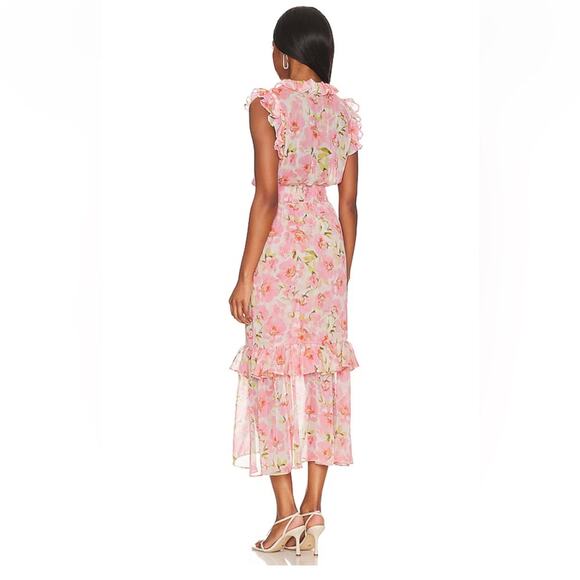 MISA Los Angeles Kidada Maxi Dress in Blushing Floral Revolve Size XL NWOT - Picture 3 of 15